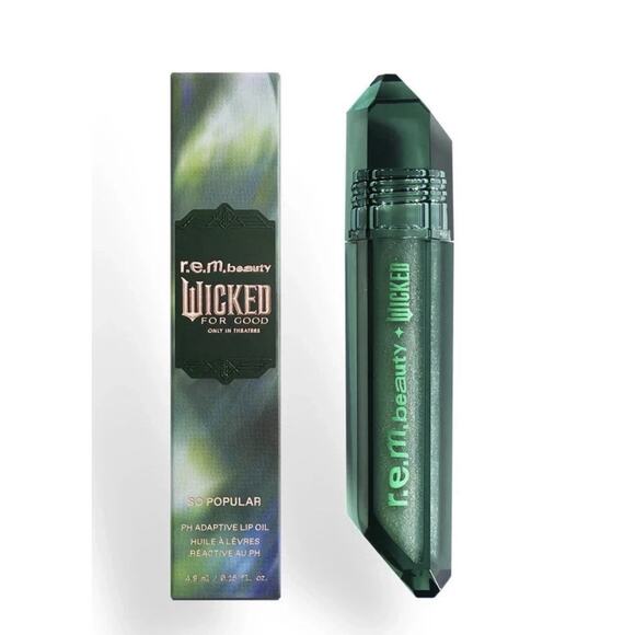 r.e.m. beauty X Wicked: For Good “So Popular” PH Adaptive Lip Oil Lmtd Edt - Picture 1 of 4